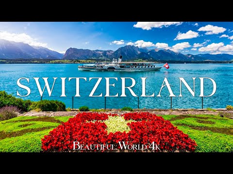 Switzerland 4K - Majestic Alpine Blooms and Vibrant Spring Flower Fields - 4K UHD