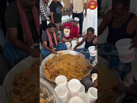 Serving 1200 kg biryani for Eid🌙 Milad un Nabi