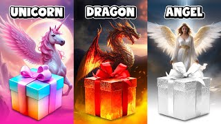 Choose Your Gift! 🎁 Unicorn, Dragon or Angel 🦄🌈🐲👼