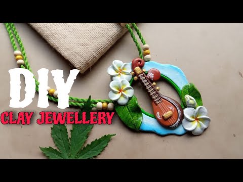 Clay jewellery making at home||Saraswati puja special jewellery||সরস্বতী পূজা স্পেশাল গয়না#kyasekya