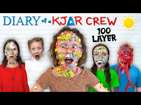 100 LAYER Punishments! Funny SIBLINGS vs PARENTS Prank War Challenge! DIARY of a KJAR Crew!