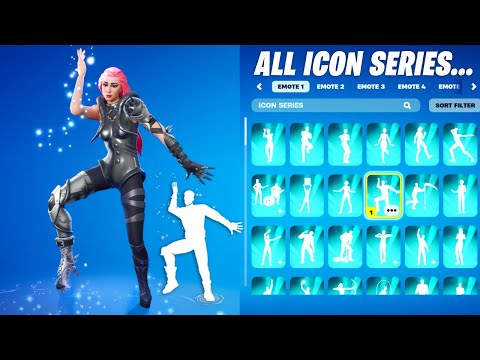 ALL NEW FORTNITE ICON SERIES DANCES & EMOTES