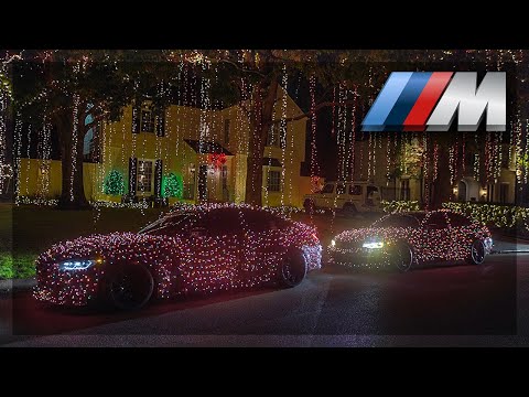 WRAPPING MY BMW M550i WITH CHRISTMAS LIGHTS!! *GONE WRONG 💔*