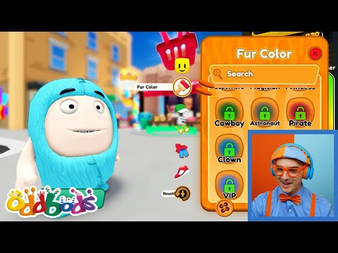 Blippi Plays Roblox Obby Bods! | Oddbods Full Episode | Funny Cartoons for Kids