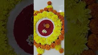 Haldi Kunku Rangoli #haldikunkurangoli