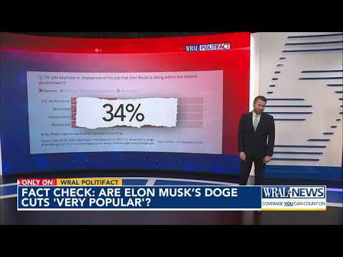 Fact check: Is Elon Musk’s DOGE 'very popular'?