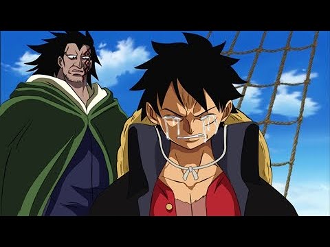 Luffy's reaction after Dragon reveals that Garp died in One Piece