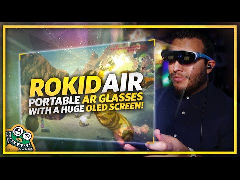 Gaming with Rokid Air - AR Glasses - A BIG screen in portable size PERFECT for the Nintendo Switch!