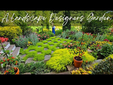 A Private Garden Tour of Landscape Designer Andrew Grossmans' Home Garden. June 2024