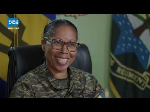 BDF Lieutenant Colonel Julia Dabreo, Commanding Officer of the Barbados Regimen