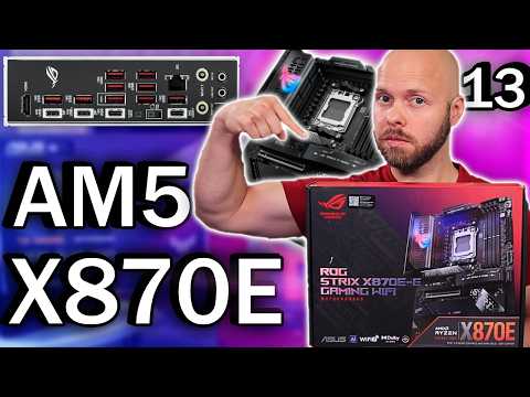 This Motherboard Has 13 USBS! Asus ROG Strix X870E-E Gaming WIFI