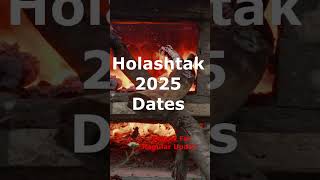 Holashtak Dates in 2025 #holashtakshorts2025