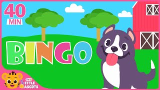 Bingo Song 🐶 + Five Little Monkeys + more Little Mascots Nursery Rhymes & Kids Songs