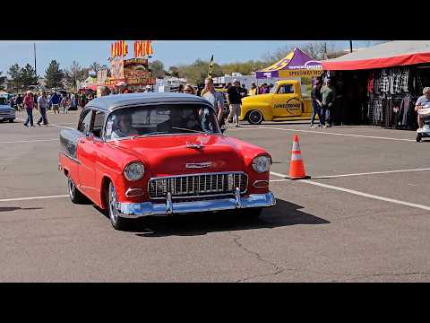 Classic car show stops (classic car culture) USA nationwide classic cars hot rods old trucks 4K UHD