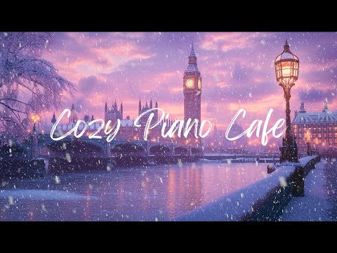 Big Ben Winter Ambience & London Snowfall for Studying & Relaxing 🎹❄️ | Peaceful Piano Music 3 Hours