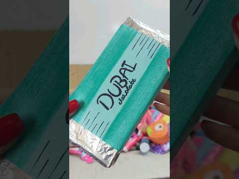 Dubai chocolate paper squishy 🍫 #diy #shorts #squishy #asmr #viralvideo