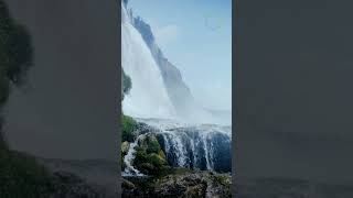 The Power and Peace of Waterfalls 🌿#WaterfallMagic #NatureScenes #EarthsBeauty #TravelVibes