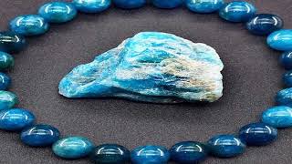 Original Reiki Blue Apatite Beads Bracelets Men Women Natural Stone Blood Circulation Stimulate Enth