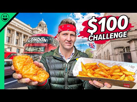 $100 British Street Food Challenge!! London’s Borough Market!!