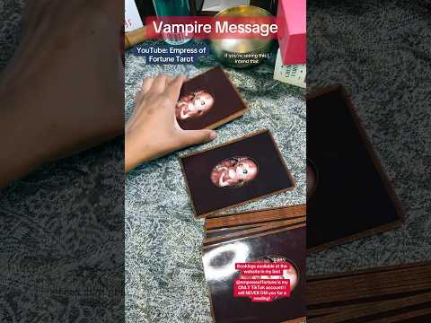 Messages from the Vampires!🧛🏽‍♀️ #messagesfromthedivine #vampires #oracle #divination #tarotreader