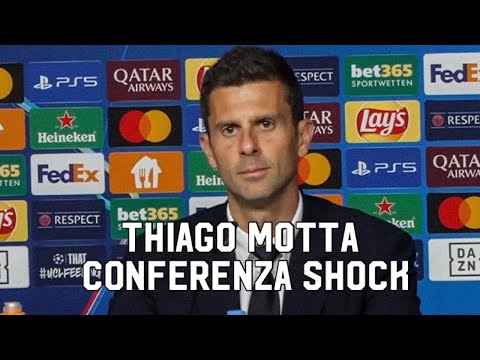 THIAGO MOTTA SHOCK IN CONFERENZA STAMPA