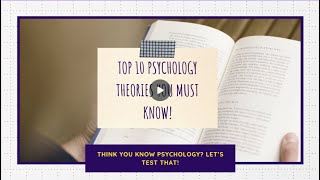 Top 10 Psychology Theories You MUST Know! (In 3 Mins)