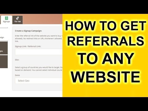 Buy Referrals or Signups for Any Website