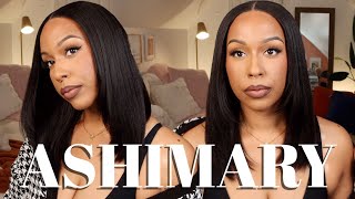 NEW FAVORITE WIG?! | Yaki Straight Glueless Bob Wig Pre Cut HD Lace | w/ LAYERS | Ft. Ashimary Hair