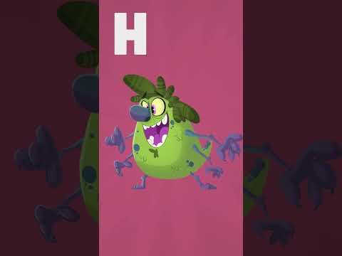 Learn the Alphabet with Maggie's Monster ABCs book! Learn the ABCs! Part 2 E - I #abcs #abcd #shorts