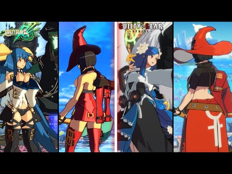 GUILTY GEAR STRIVE -  All Character Victory Poses - Xrd REV 2 vs STRIVE