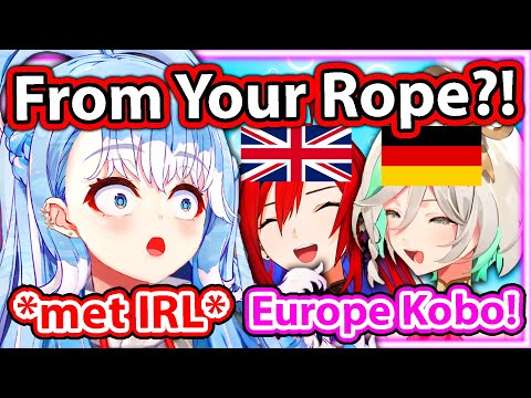 When Kobo Met Cecilia IRL and Found Out She is From Europe 【Hololive】