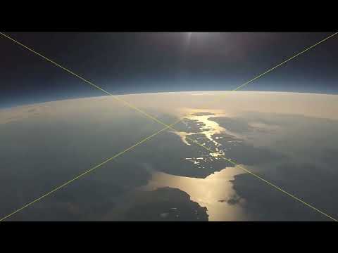 Near Space Weather Balloon Shows Earth Curve