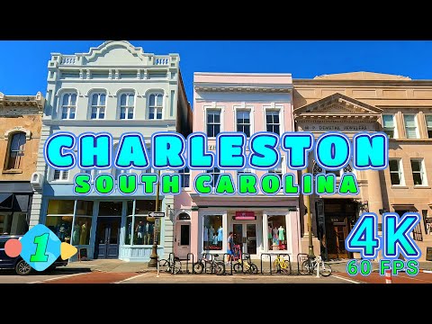 Charleston Drive on a Beautiful Day Part 1/6, South Carolina USA 4K-UHD