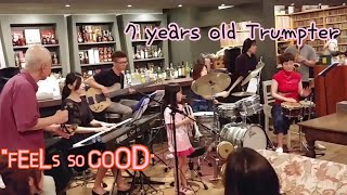 [100만] Feel So Good (7 Years old Trumpeter) - 곽다경 (Jazz Trumpet / Kwak Da Kyung)