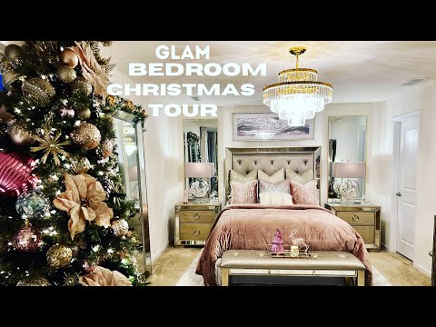 New* GLAM CHRISTMAS TREE | CHRISTMAS Bedroom Decorating Ideas 2022 | #decoratewithme