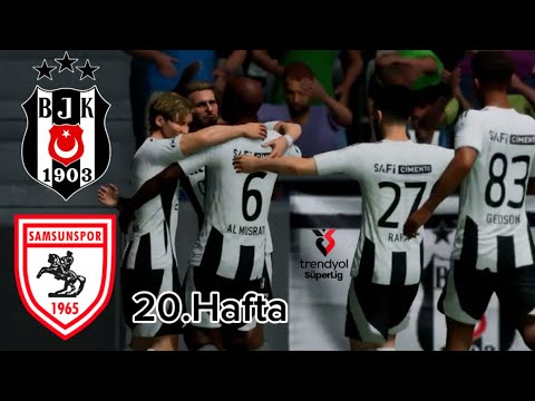 Beşiktaş - Samsunspor Maçı | Süper lig 20.Hafta 24/25 (Маç Özeti)