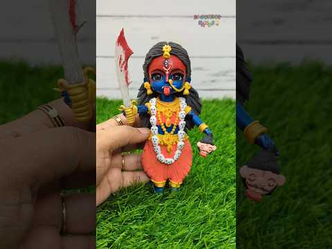 Navaratri Special 🙏🎊💕(Day-8)Maa kali Making With Clay 💕🙏🥥🌺Jai Maha Kaali Maakaali🎵🎼🙏🥥🌺 #shorts