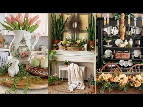 Spring into Farmhouse Style: Charming Easter Decor Ideas for a Vintage Farmhouse Look! #farmhouse