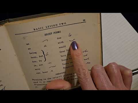 ASMR | Speedwriting/Shorthand Book Show & Tell (Soft Spoken)