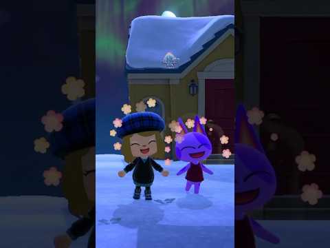 Enjoying Northern Lights With My Villagers-Acnh #acnh #acnhvillagers #nintendodiva