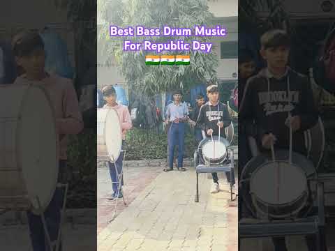 Bass drum music for mass PT🇮🇳 Prajasattak din🇮🇳#newcreativeactivity #uniqueideas#republicday #happy