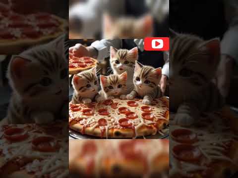 Small kitten eat pizza #cat #funny #catlover #cute #kitten #cutecat #cutecates #shotfeed #meowingtv