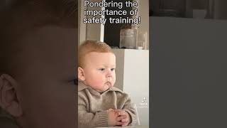 Reviewing the safety training materials like a pro. #safetyfirst #safety #manager #funny #workplace