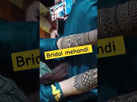 bridal mehandi 😊।। Mehandi design।heena design।।#hennapattern #bridalmehndi #shorts