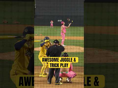 doesn’t get much trickier than this #bananaball #savannahbananas #tricks #sports #dudeperfect #fun