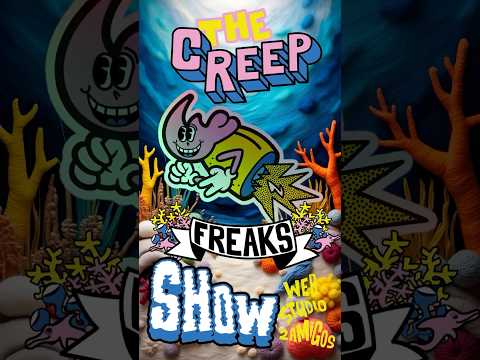 Deep Below The Freaks Creep Show characters and stickers