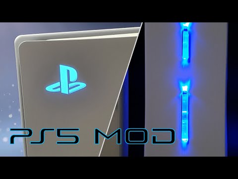 PS5 Custom LED buttons - Frosty White Mod