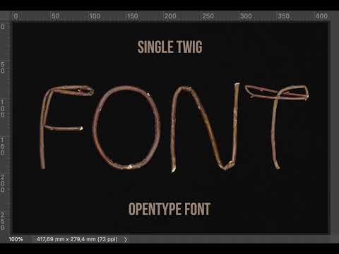 Single Twig Font