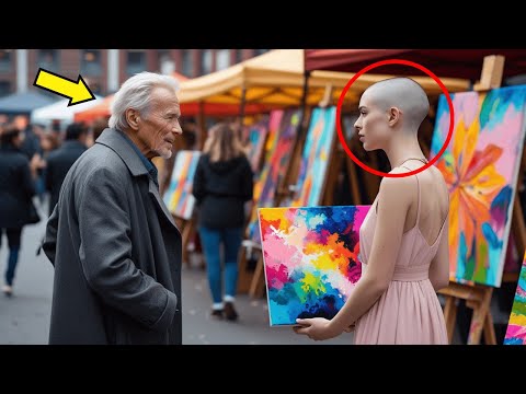 Girl Sells Artwork To Fund Her Chemo, Then Clint Eastwood Walks By & Shocks Everyone!