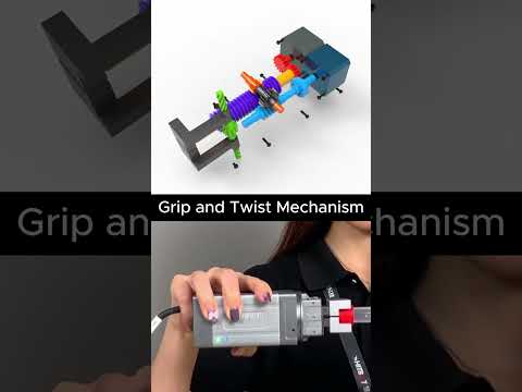 Grip and Twist Mechanism  #cad #mechanic #mechanism #engineering #gripper #3d